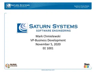 Saturn Systems Overview - Custom Software Development and Entrepreneurship