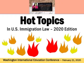 Hot Topics in U.S. Immigration Law 2020 Edition at Washington International Education Conference