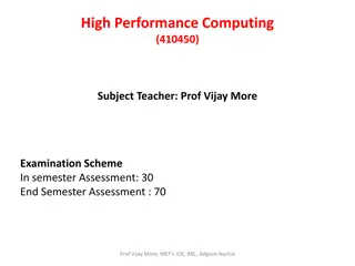High Performance Computing Course Overview