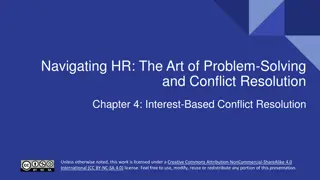 Interest-Based Conflict Resolution & Benefits