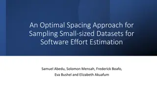 Optimal Spacing Approach for Sampling Small Datasets