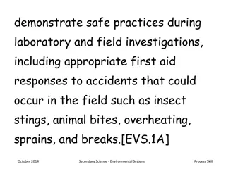 Safe Practices in Laboratory and Field Investigations