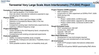 Terrestrial Very Large Scale Atom Interferometry Project Timeline at CERN