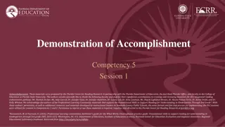 Competency 5 Session 1 Acknowledgements & Overview