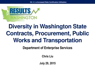 Increased State Certification Utilization Diversity in Washington State Contracts