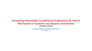 Enhancing Counterfactual Explanations for AI Interpretability