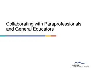 Collaborating with Paraprofessionals and Educators for Student Success