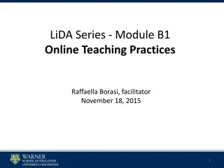 High-Leverage Online Teaching Practices: Research and Examples