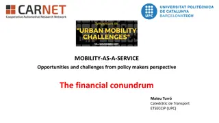 Challenges in Urban Mobility-as-a-Service