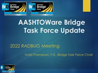 AASHTOWare Bridge Task Force Update 2022