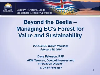 Managing BC's Forest for Value and Sustainability