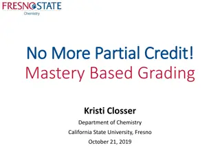 No More Partial Credit: Mastery-Based Grading in Chemistry