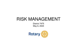 Risk Management District 7475 Overview