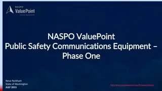 NASPO ValuePoint Public Safety Communications Equipment Procurement Process