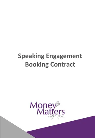 Booking Contract
