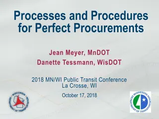 Processes and Procedures for Perfect Procurements