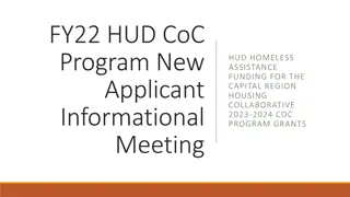 HUD CoC Program Grant Inventory & Bonus Funding Opportunities