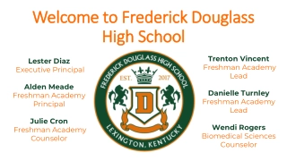 Academic Guidance and Requirements at Frederick Douglass High School