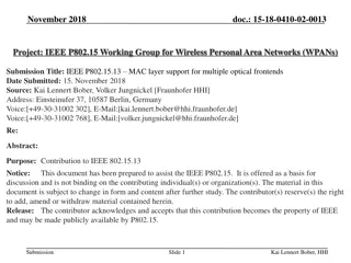 IEEE P802.15.13 MAC Layer Support for Optical Frontends Proposal