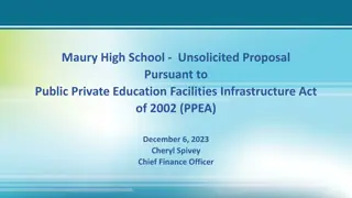 Maury High School Unsolicited Proposal Pursuant to PPEA