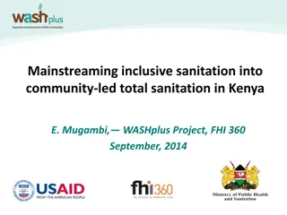 Mainstreaming Inclusive Sanitation in Kenya
