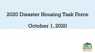 Oregon Disaster Housing Task Force Updates
