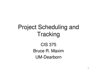 Project Scheduling and Tracking for Efficient Software Management