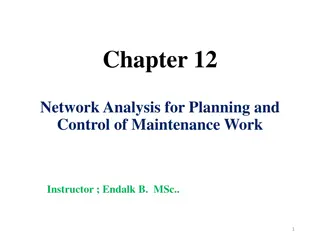 Network Analysis for Maintenance Work Planning