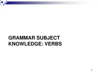 Identifying Verbs in a Narrative