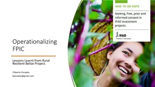 Lessons Learnt from Rural Resilient Belize Project