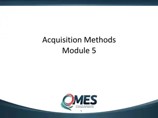 State Agency Acquisition Methods