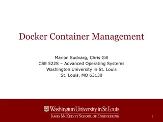 Docker Container Management