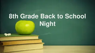 8th Grade Back to School Night at Mount View Middle School
