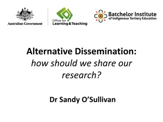Creative Research Dissemination Methods