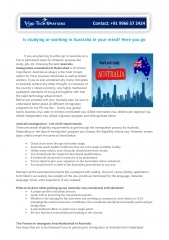 Is studying or working in Australia in your mind Here you go