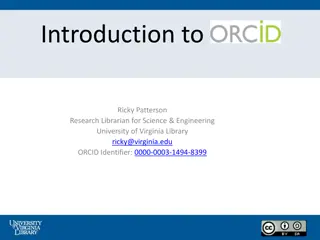 Introduction to ORCID for Researchers