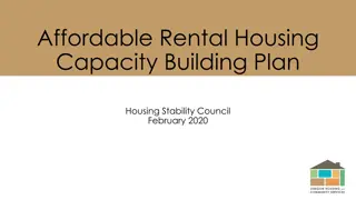 Affordable Rental Housing Capacity Building Plan - Housing Stability Council February 2020
