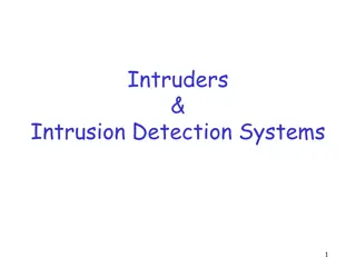 Intruders and Intrusion Detection Systems