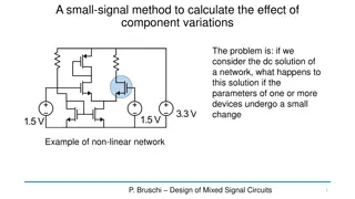 Small-Signal Method for Component Variations in Non-linear Networks