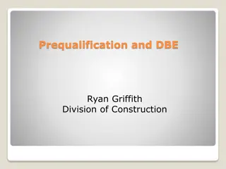 DBE Prequalification in Construction Industry