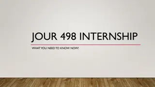 Internship Requirements and Opportunities in Journalism and PR