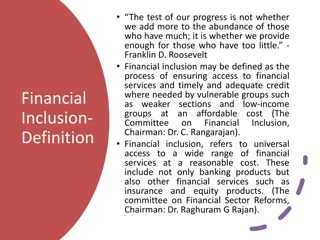 Financial Inclusion: Ensuring Access and Equality