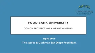 Food Bank University Donor Prospecting & Grant Writing
