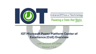 IOT Microsoft Power Platform Center of Excellence Overview