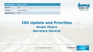ISO Update and Priorities Summary