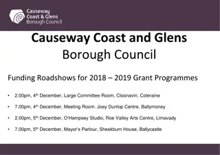 Causeway Coast and Glens Funding Roadshows 2018-2019