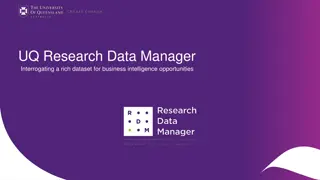 UQ Research Data Manager - Business Intelligence Opportunities