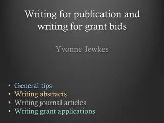 Tips for Effective Writing and Research Planning