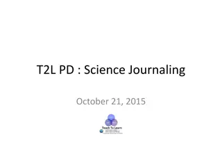 Science Journaling Practices and Feedback Research