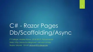 C# Razor Pages DB Scaffolding at IT College